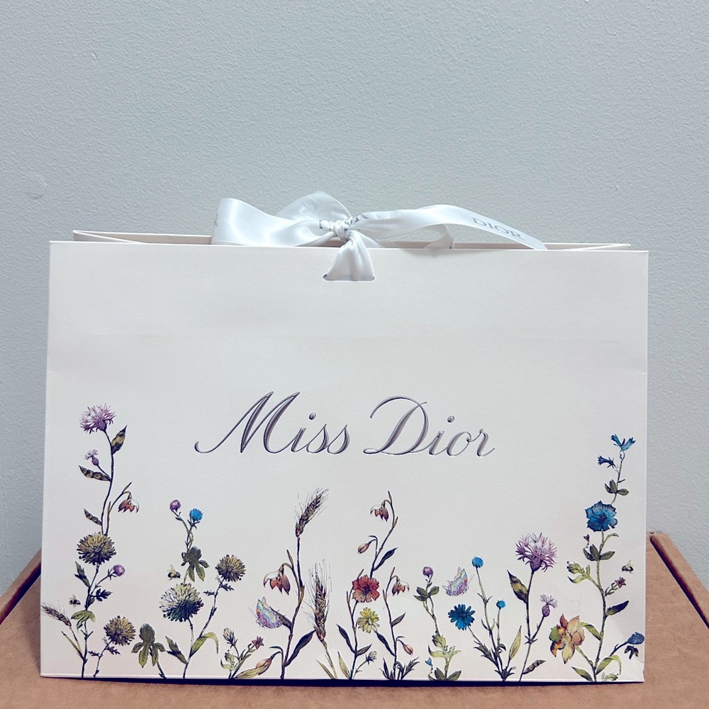 Limited Christian Dior floral gift bag